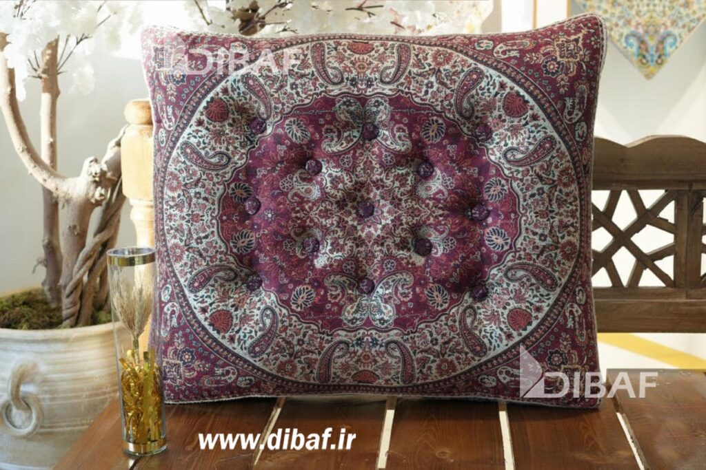 خرید پشتی سنتی ترمه طرح شاهسوند | 5 رنگ متنوع و زیبا