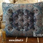 خرید پشتی سنتی ترمه طرح شاهسوند | رنگ سرمه ای
