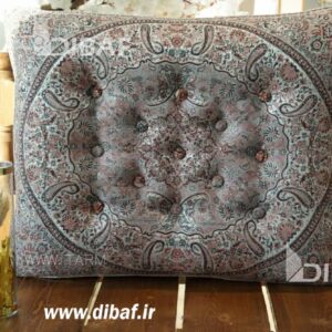 خرید پشتی سنتی ترمه طرح شاهسوند | رنگ نسکافه ای