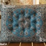 فروش پشتی سنتی ترمه طرح نیلوفر | رنگ آبی